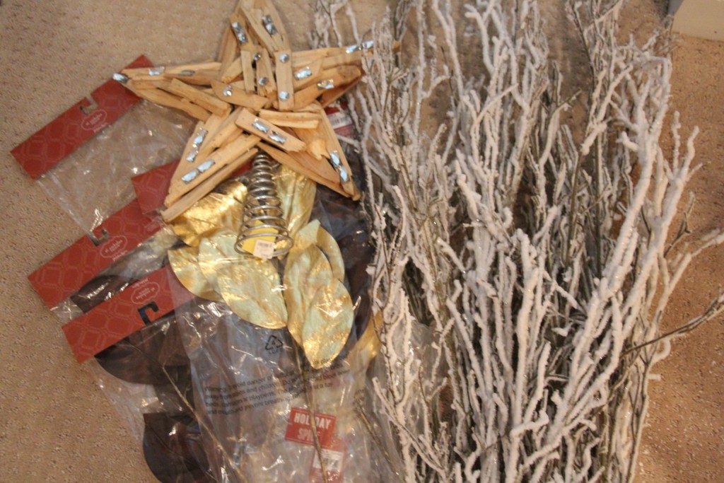 Flocked tree picks Flocked tree picks