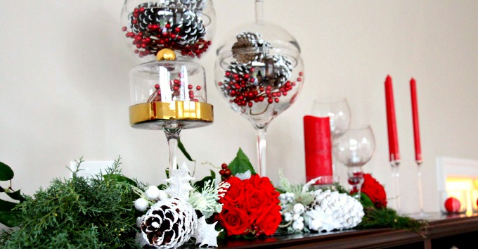 Gorgeous vases from Z Gallerie were used along with these lovely red candles in the reception area. Gorgeous vases from Z Gallerie were used along with these lovely red candles in the reception area.