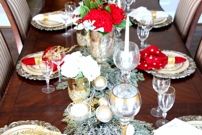 I love the crystal on the table