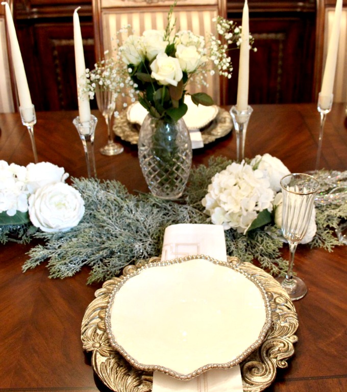 You can use the same greenery you used at Christmas for your winter decor. @jennelyinteriors.com